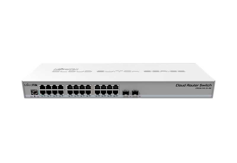 MikroTik Cloud Router Switch CRS326-24G-2S+RM (dual boot)