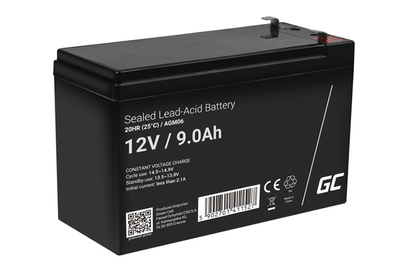 Green Cell battery AGM06 12V 9Ah