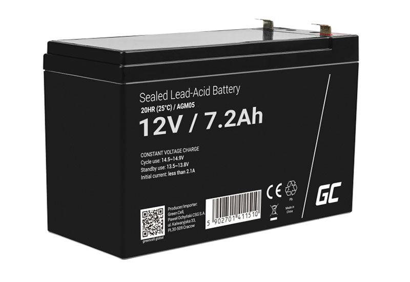 Green Cell AGM05 AGM battery 12V 7.2Ah