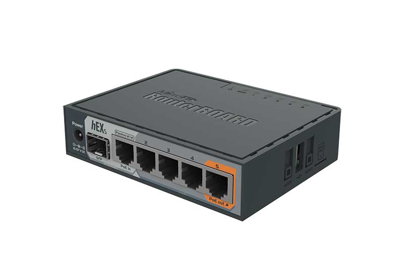 MikroTik RB760iGS hEX S 5x GE, 1x SFP, PoE OUT