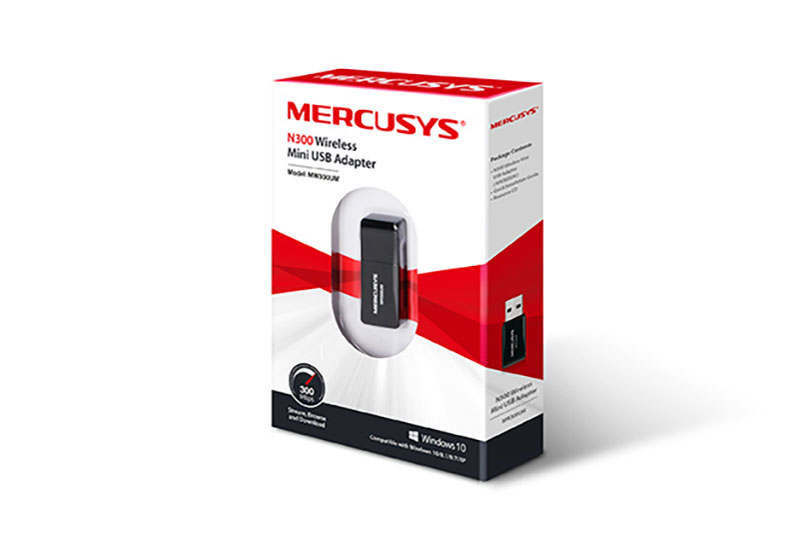 Mercusys MW300UM USB adapter N300 2.4GHz 300Mb/s
