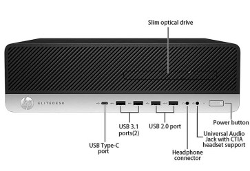 HP EliteDesk 800 G3 SFF - Intel Core i5 7600 256 GB M2 NVMe