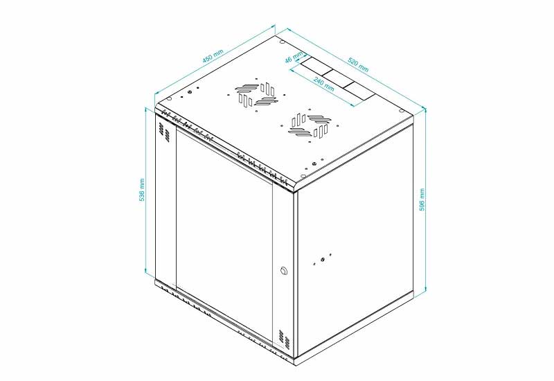 Stalflex RC19-12U-450GG Rack 19