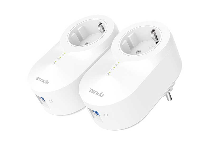 Tenda PH6 Gigabit PowerLine Adapter Kit AV1000 with electrical outlet